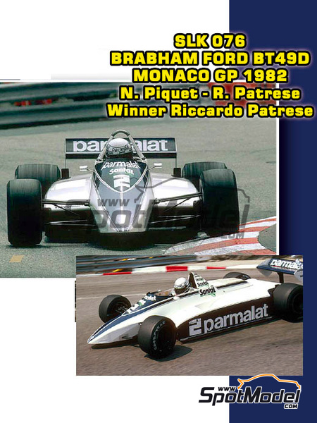 Модель 1:43 Brabham Ford BT49D «Parmalat» GP Monaco (Winner Riccardo Patrese - Nelson Piquet) (KIT)