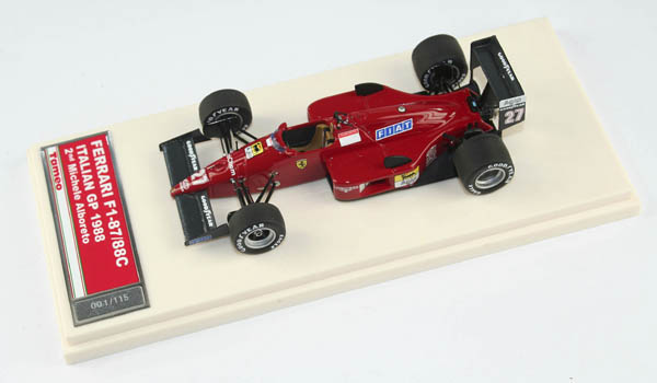 Модель 1:43 Ferrari F187/88C №27 2nd ITALY GP (Michele Alboreto)