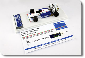 Модель 1:43 Toleman Hart TG184 №19 2nd GP Monaco (Ayrton Senna)