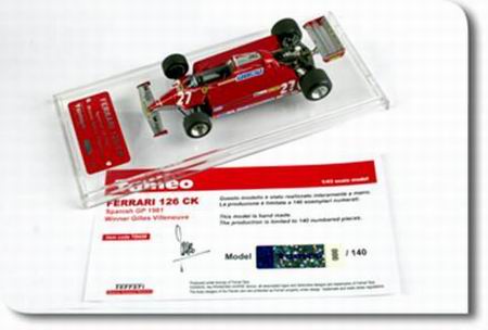 Модель 1:43 Ferrari 126 CK №27 Winner GP Spagna (Gilles Villeneuve)