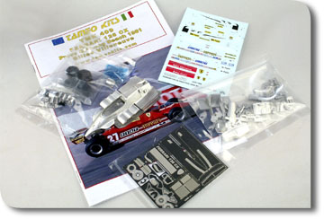 Модель 1:43 Ferrari 126 CX Practice session Long Beach GP (Gilles Villeneuve) (комплект деталей для сборки) KIT