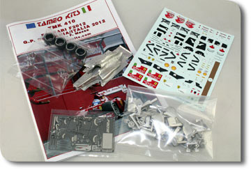ferrari f2012 german/italian gp (комплект деталей для профсиональной сборки) kit TMK410 Модель 1:43