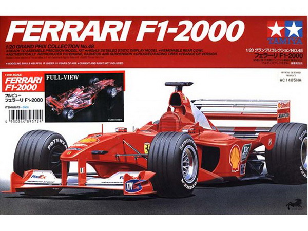 Модель 1:20 Ferrari F1-2000 (KIT)
