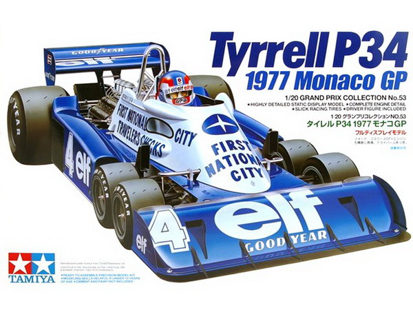 Модель 1:20 Tyrrell Ford P34 6-wheels №4 «Elf» Monaco GP (KIT)