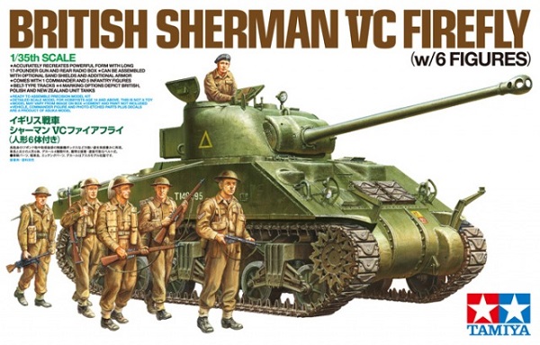 Модель 1:35 Sherman VC Firefly (Британский танк 6 фигур, фототравление)