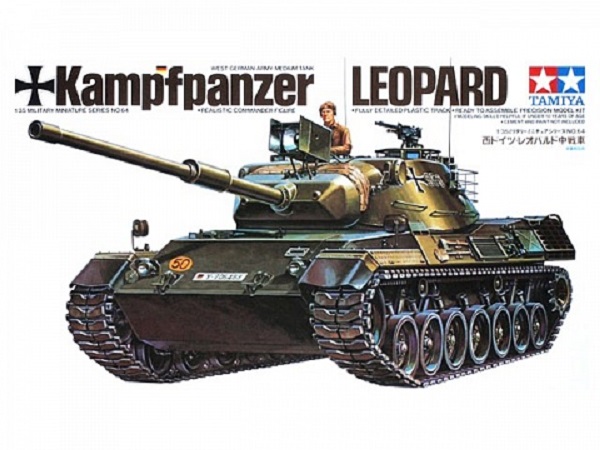 leopard Западно-германский танк cо 105мм. пушкой и 1фигурой (kit) 35064 Модель 1:35