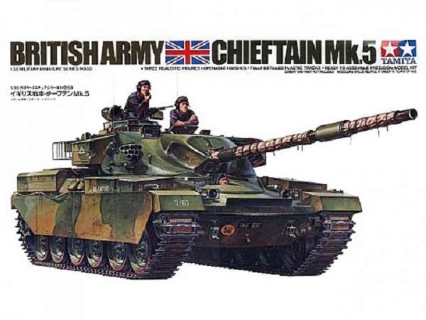 chieftain mk v Английский танк с 3-мя фигурами 35068 Модель 1:35