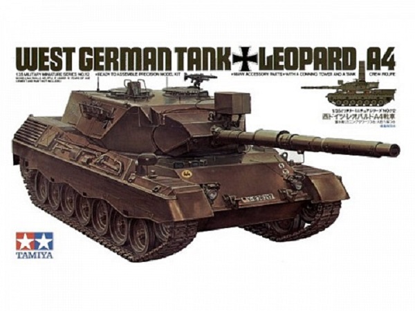 Западно-германский танк leopard А4 с 1 фигурой командира 35112 Модель 1 35