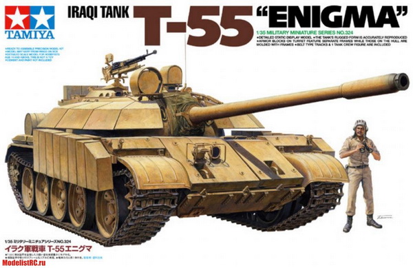 Модель 1:35 Т-55 «Enigma» (Советвкий танк, армия Ирака) с 1 фигурой танкиста