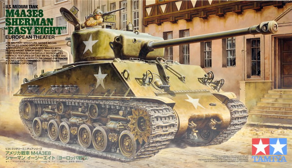 Модель 1:35 Танк M4A3E8 Sherman 