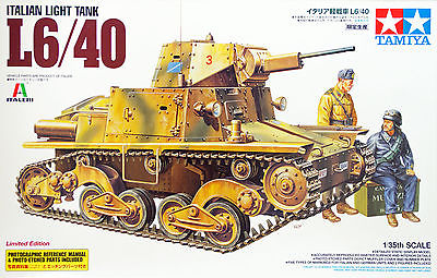 Модель 1:35 L6/40 Итальянский легкий танк с внутренним интерьером (фототравление, 2 фигуры)