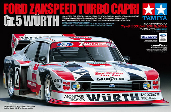 ford zakspeed turbo capri №2 gr.5 «wurth» (kit) TAM24329 Модель 1:24