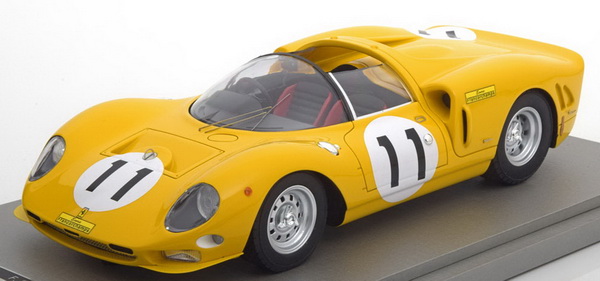 Модель 1:18 Ferrari 365 P2 №11 1000km Monza (Luciano «Lucien» Bianchi - J.Beurly`s) - yellow (L.E.60pcs)