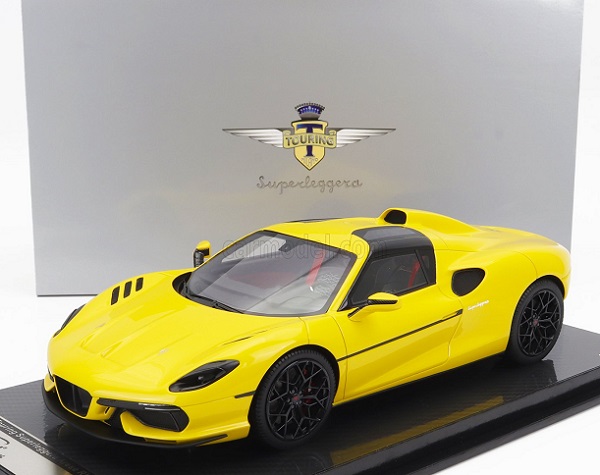 TOURING Superleggera Arese Rh95 (chassis And Engine Ferrari F-12) (2021), Yellow TM18-268F Модель 1:18