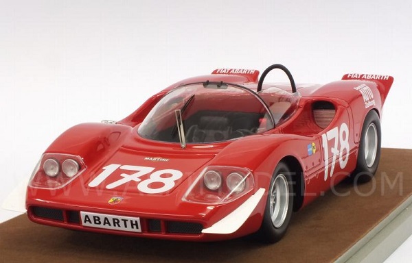 Abarth 2000 S #178 Winner Targa Florio 1969 Bitter -Kelleners TM18-58C Модель 1 18
