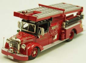 mack «chicago» 1949 modified in 1964 to engine 88 - red/black AH98-1 Модель 1:43