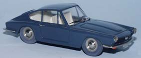 glas 1700 gt coupe 1965 blue TW163-1 Модель 1 43