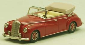 mercedes-benz 300 b cabrio open (w186) «adenauer» - red TW372-2 Модель 1:43
