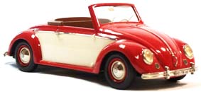 Модель 1:24 Volkswagen Cabrio Hebmuller - red-beige