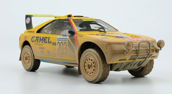 Модель 1:18 Peugeot 405 Turbo 16 №203 «Camel» Winner Rally Paris Dakar dirty version (Ari Vatanen - Bruno Berglund) (L.E.100pcs)