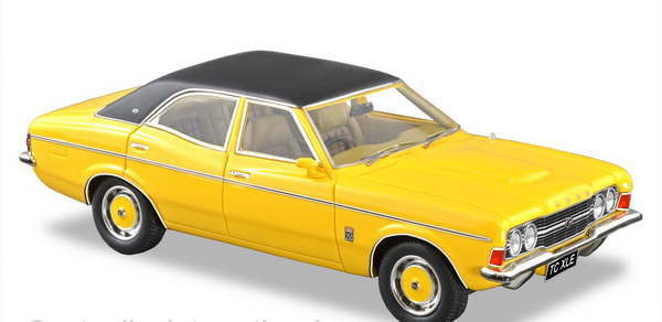Ford TC Cortina XLE - 1972 - Yellow Blaze TRR134B Модель 1:43