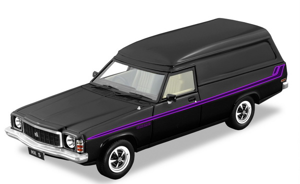 Модель 1:43 Holden HX Sandman Panel Van - 1976 - Black / Purple Stripes
