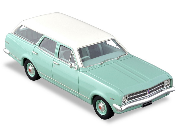 holden hk kingswood wagon - 1969 - martin turquoise / kashmir white TRR65 Модель 1:43