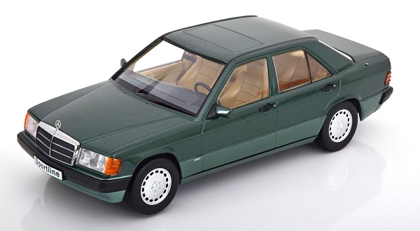 Mercedes-Benz 190E 2.3 W201 Sportline - 1993 - Green metallic T9-1800311 Модель 1:18