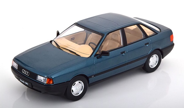 audi 80 b3 sedan - 1989 - green metallic T9-1800342 Модель 1:18
