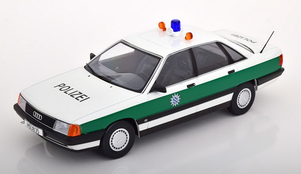 Audi 100 (C3) - 1989 - Polizei T9-1800354 Модель 1:18