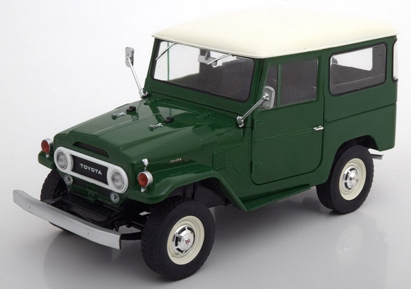 Модель 1:18 Toyota Land Cruiser FJ40 - green/white roof