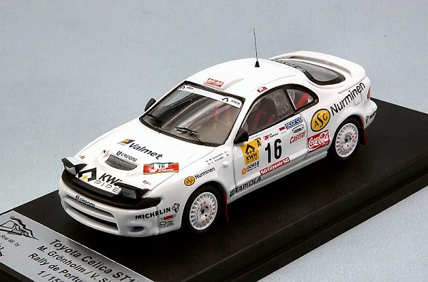 toyota celica st185 №16 rally portugal (marcus gronholm - voitto silander) RRAL68 Модель 1:43