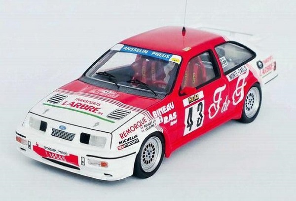 ford sierra rs cosworth №43 ralley monte-carlo (rouget - lelievre) RRFR29 Модель 1:43
