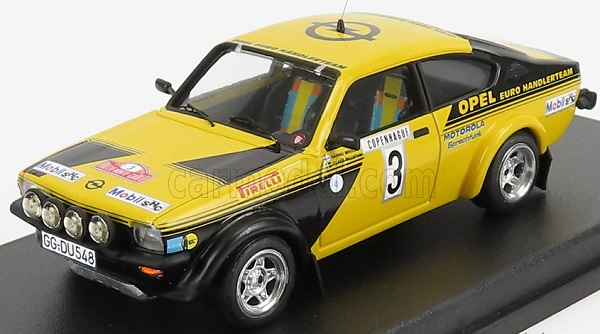 Модель 1:43 OPEL Kadett Gt/e №3 Rally Montecarlo (1976) H.Mikkola - C.Billstam, Yellow Black