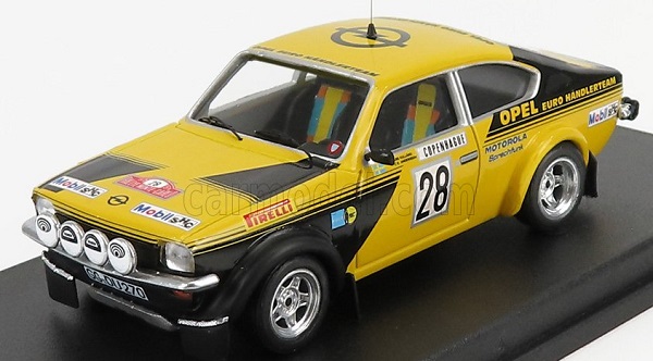 OPEL Kadett Gt/e №28 Rally Montecarlo (1976) A.kullang - J.Andersson, yellow black TRFDSN07 Модель 1:43