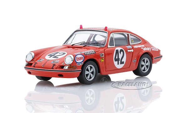Porsche 911t Coupe Team Wicky Racing №42 24h Le Mans (1970) Guy Verrier - Sylvain Garant, Orange TRFDSN162 Модель 1 43