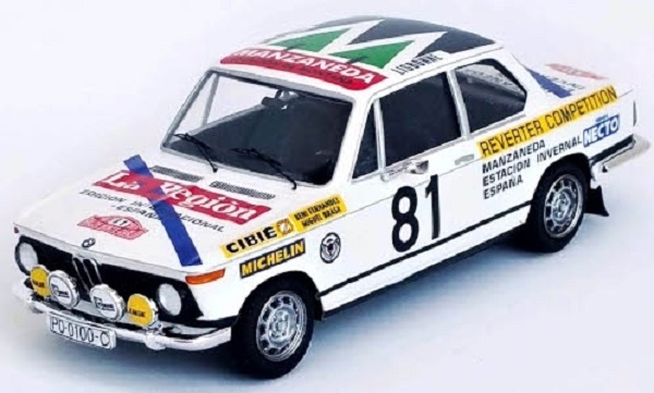 bmw 2002 ti, №81, rallye wm, rally monte carlo , 1977, b.fernandez/m.brasa TRORR.FR21 Модель 1:43