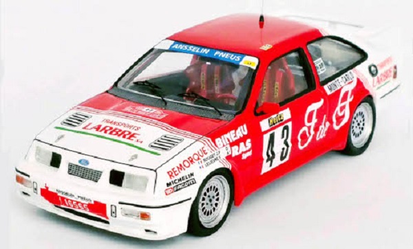 ford sierra rs cosworth, no.43, rallye wm, rally monte carlo , 1988, j.p.rouget/f.lelievre TRORR.FR29 Модель 1:43