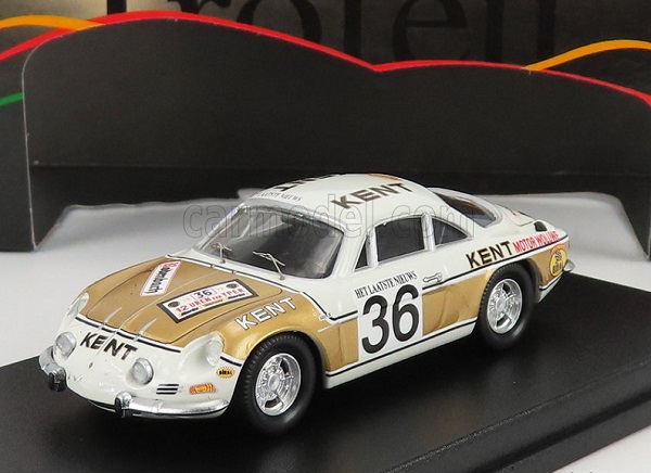 Модель 1:43 RENAULT Alpine A110 №36 Rally Ypres (1972) F.vandecaveye - W.plas, White Gold