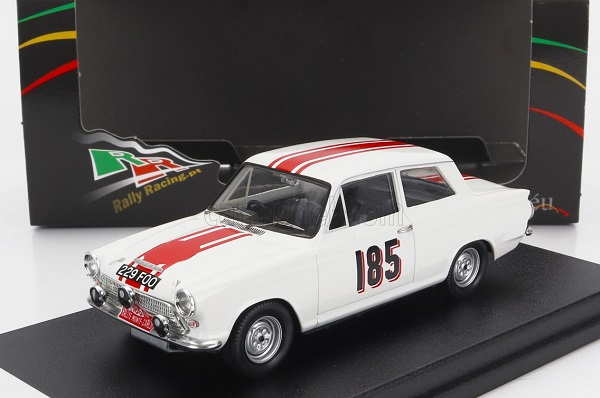 FORD Cortina GT №185 Rally Montecarlo (1964) J.Manussis - J.Uren, White Red