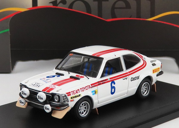 TOYOTA Corolla Levin (night Version) N6 Rally Acropolis (1975) O.andersson - A.hertz, White Red TRRGR10 Модель 1:43