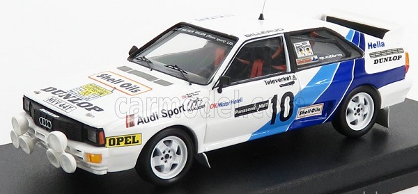 Audi Quattro Team Audi Sport (night Version) N10 Rally Sweden (1995) M.wilson - N.harris, White Blue