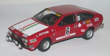 Модель 1:43 Alfa Romeo Alfetta GT №6 Gr.2 Rally 4 Regioni (Leo Pittoni) - red/white