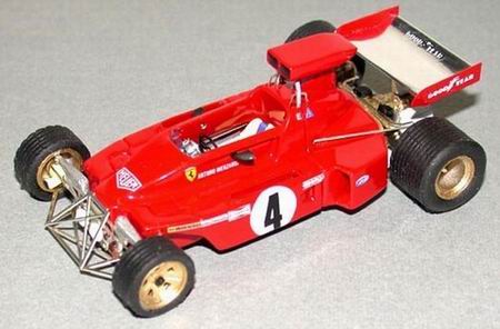 Модель 1:43 Ferrari F1 312B3 №4 Canadian GP (AFTER CRASH) (Arturo Merzario) - red