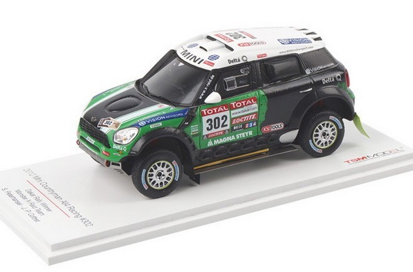 Модель 1:43 Mini Countryman All4 №302 Winner Rally Paris Dakar (Peterhansel - Jean-Paul Cottret)