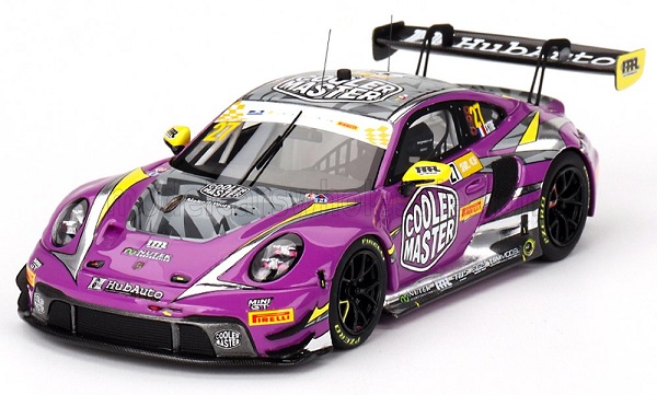Модель 1:43 Porsche - 911 992 Gt3 R Team Hubauto Racing N 27 Fia Gt World Cup Macau Grand Prix - 2023 - Kevin Estre - Lillac