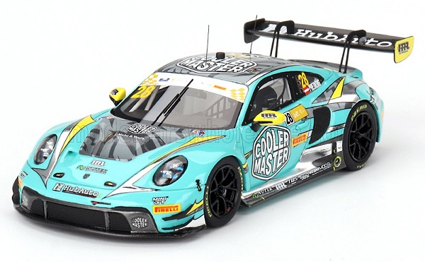 Модель 1:43 Porsche - 911 992 Gt3 R Team Hubauto Racing N 28 Fia Gt World Cup Macau Grand Prix - 2023 - Thomas Preining - Very Light Blue