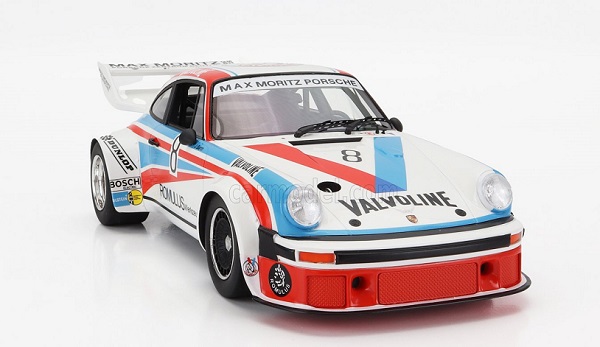 Модель 1:18 PORSCHE 911 934/5 Team Max Moritz Valvoline №8 1000km Nurburgring (1977) J.Barth - E.Doren, White Red Light Blue