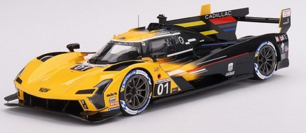 Модель 1:18 CADILLAC V-lmdh Team Chip Ganassi Racing №01 3rd 24h Daytona (2023) S.Bourdais - R.van Der Zande - S.Dixon, Yellow Black
