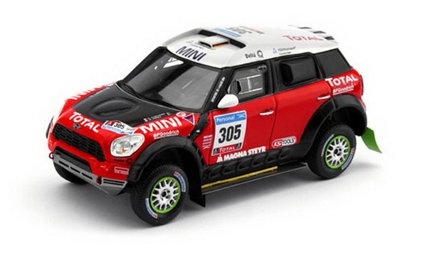 Модель 1:43 Mini Dakar Rally №305 - red/white